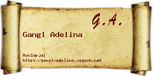Gangl Adelina névjegykártya